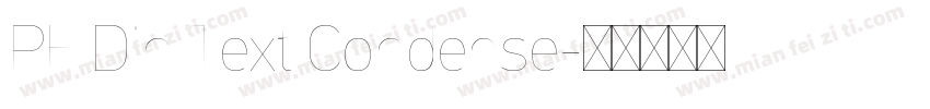 PF Din Text Condense字体转换